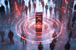 iris recognition system scanning multiple people