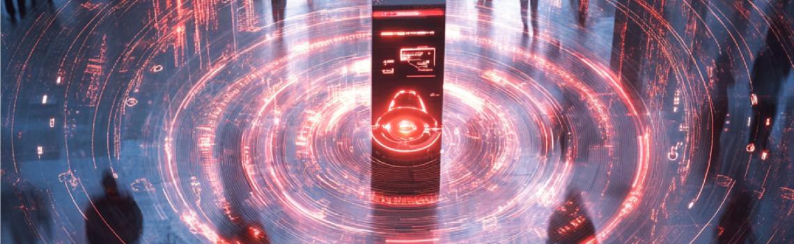 iris recognition system scanning multiple people