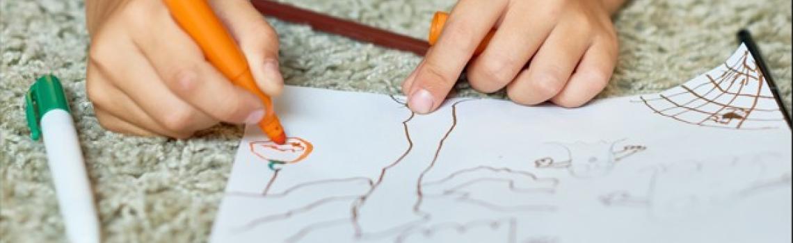 Child drawing a picture